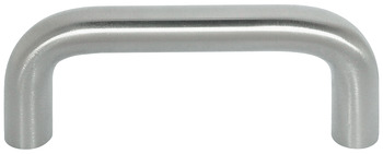 Furniture handle, D handle, stainless steel, round