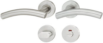 Door handle set, Stainless steel, Startec, model PDH4173, grade 4
