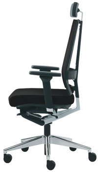 pisarniški stol, O4007, Oblazinjen sedež in naslon za hrbet: Prevleka iz blaga