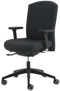 pisarniški stol, O4002, Oblazinjen sedež in naslon za hrbet: Prevleka iz blaga