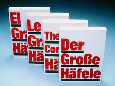 Prve izdaje Veliki Häfele v angleškem, francoskem in španskem jeziku.