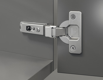 Concealed hinge, Duomatic 94°, for 30° corner applications, half overlay