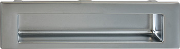 Flush pull handle, zinc alloy, rectangular