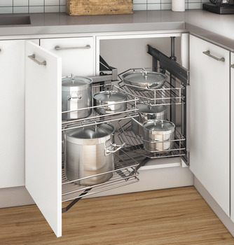 Pull Out And Turn For Corner Cabinets, Hafele Cabinet Pull Outs