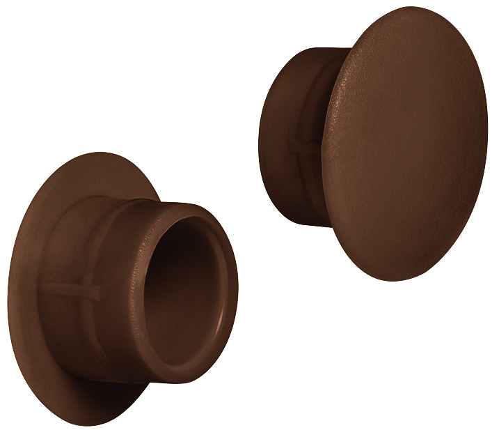 White Dark Brown And Fawn Colour 100 Plastic Cover Caps For Ø 12mm Blind Holes