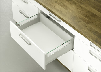 Pull-out set, Häfele Matrix Box P50, with panel holder, drawer side height 115 mm, load bearing capacity 50 kg