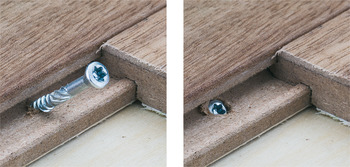 Drilling screw, Hospa, TX decorative finial, TS, partially threaded