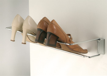 Shoe rack, continuously adjustable