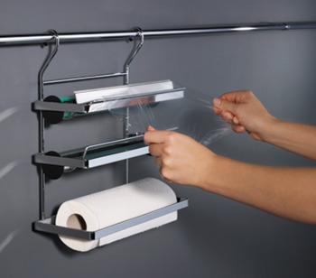 Kitchen roll holder, Steel railing system
