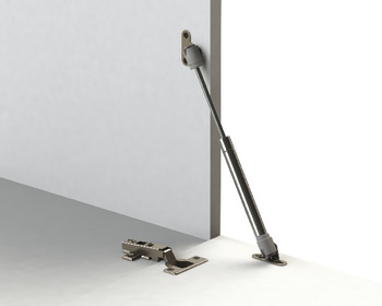 Lid stay, for wooden flaps or flaps with aluminium frame