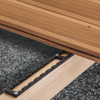 Spacer bar, for hard wood decking
