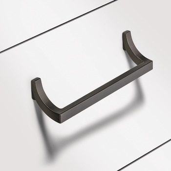 Furniture handle, D handle, zinc alloy, Häfele Design Model H2190