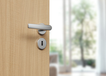 Door handle set, Aluminium, Startec, PDH5219, rose/escutcheon