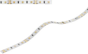 LED strip light, Häfele Loox5 LED 2064 12 V 8 mm 3-pin (multi-white), 2 x 60 LEDs/m, 4.8 W/m, IP20