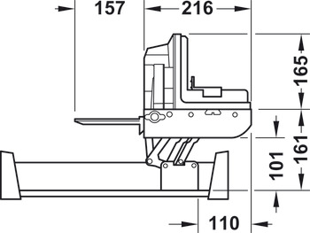 General purpose slicer, Ritterwerk AES 62 SR/SL, for cabinet width min. 450 mm