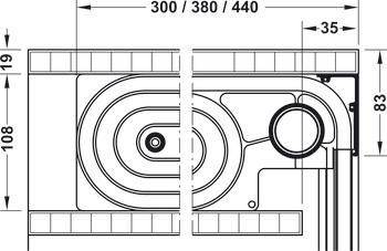 Tambour door, A1, A2 or A3 module