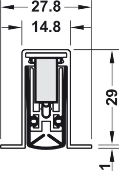 Retractable door seal, Schall-Ex® L-15/30 OS, Athmer