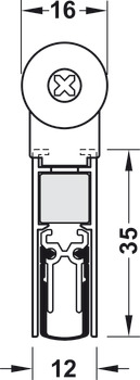 Retractable door seal, Schall-Ex Slide &amp; Lock M-12 WS, Athmer