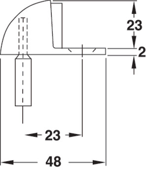 Floor mounted door stops, Zinc alloy, for screw fixing, Startec