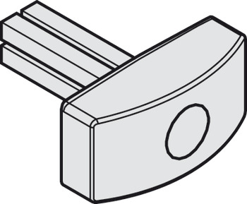 Rotary handle, with square pin