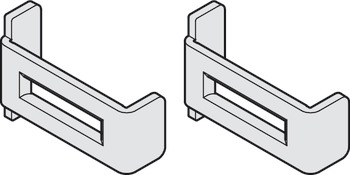 Safety clip set, For wooden and aluminium panels, prevents the track from being bent apart