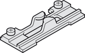 Intermediate stop, For installation in guide track, 33 x 90 mm (W x L)