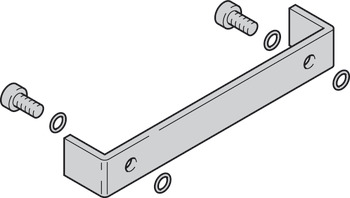 Connecting plate, For connecting pairs of doors