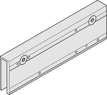 Clamping plate, for glass doors, for TS 2000 NV and TS 3000, overhead door closer, Geze