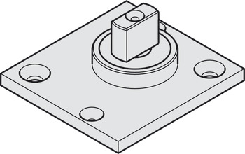 Pivot bearing, with flat conical pivot, floor spring, Geze