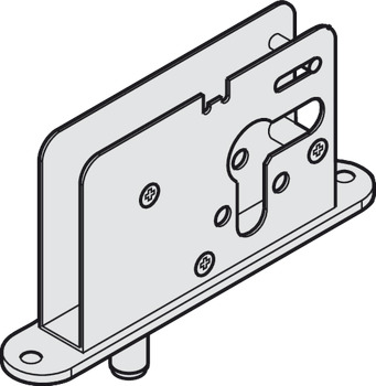Single bolt lock, prepared for profile cylinder