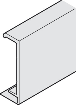 Clip-on panel, For Junior 40/B-Pocket fixing profile