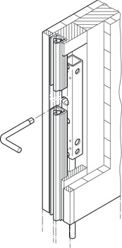 Espagnolette lock, Hawa Doorfix