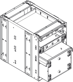 Steel pedestal, Quick-Kit-800, height units 1-3-6