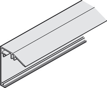 Wall mounting rail, for 1 and 2 track guide tracks