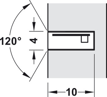 Led strip in siliconenslang, Häfele Loox5 led 2099 12 V 2-pol. (monochroom)  straling naar de zijkant, voor groef 4 x 10 mm, 120 leds/m, 9,6 W/m, IP44 -   de nummer 1 in LED lichtlijnen