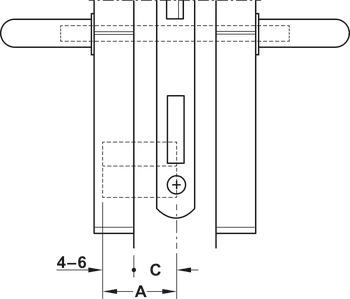 Door terminal module, DT 210 FH, Dialock for fire resistant/smoke control doors, without thumbturn, Legic<sup>®</sup>