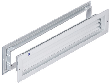 ventilation trims, aluminium with frame, concealed ventilation slots