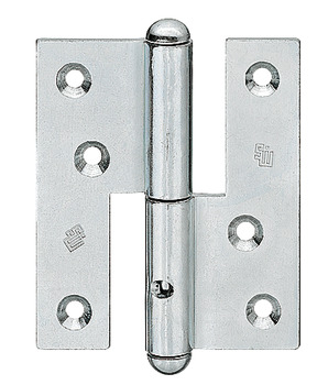 Drill-in hinge, Simonswerk Q 1, for flush interior doors up to 30 kg
