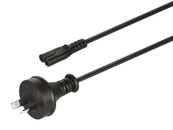 Mains lead, Small appliance plug for input port C8 250 V