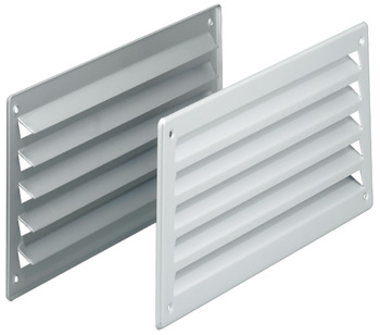 ventilation trims, stainless steel/aluminium for screw fixing, concealed ventilation slots
