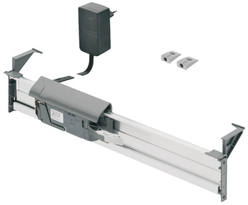 Drive unit, Blum Servo-Drive waste bin pull-out system, for waste bins for hooking into drawer side runners