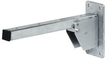 Bracket, For benches, load bearing capacity 400 kg per pair, folding, steel
