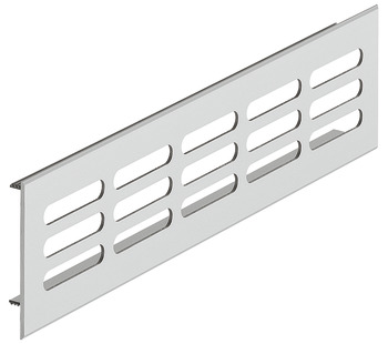 ventilation trims, square, aluminium, with ribbed flanges, slotted