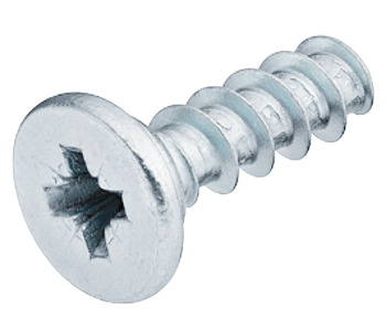 Euro screw, Häfele, Varianta, cylindrical head, PZ, steel, fully threaded, for Ø 3 mm drill holes in wood