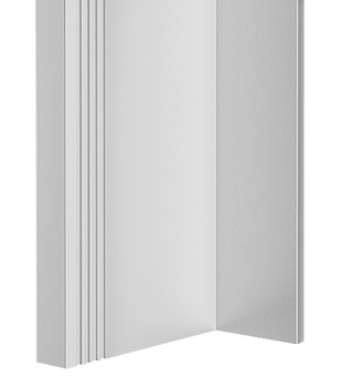 Handle profile, Aluminium, for wooden sliding doors, length: 2,500 mm