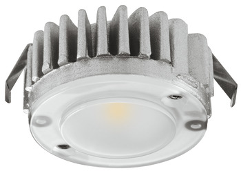 Recess/surface mounted downlight, Modular, monochrome, Häfele Loox5 LED 3008, aluminium, 24 V