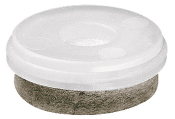 Felt glide, round, for press fitting ⌀ 20–50 mm