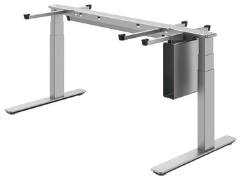 Table base, Häfele Officys TE651 Complete set, with cable channel and computer holder
