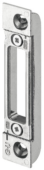 Striking plate, for automatic latchbolt or solid bolt