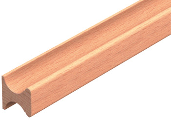 Handle profile, untreated wood